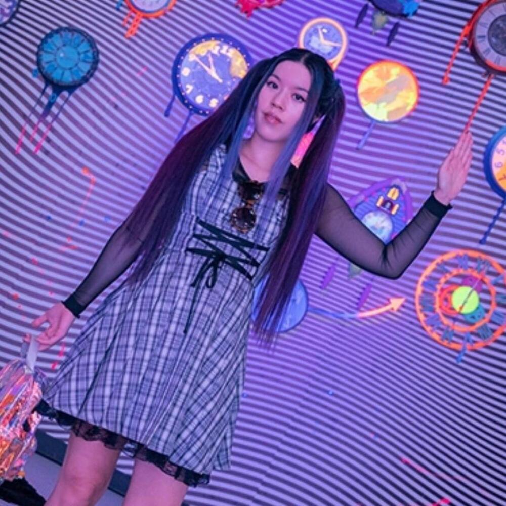 Ank Rouge grey plaid tartan dress, size S like new Japan Goth Harajuku kawaii
